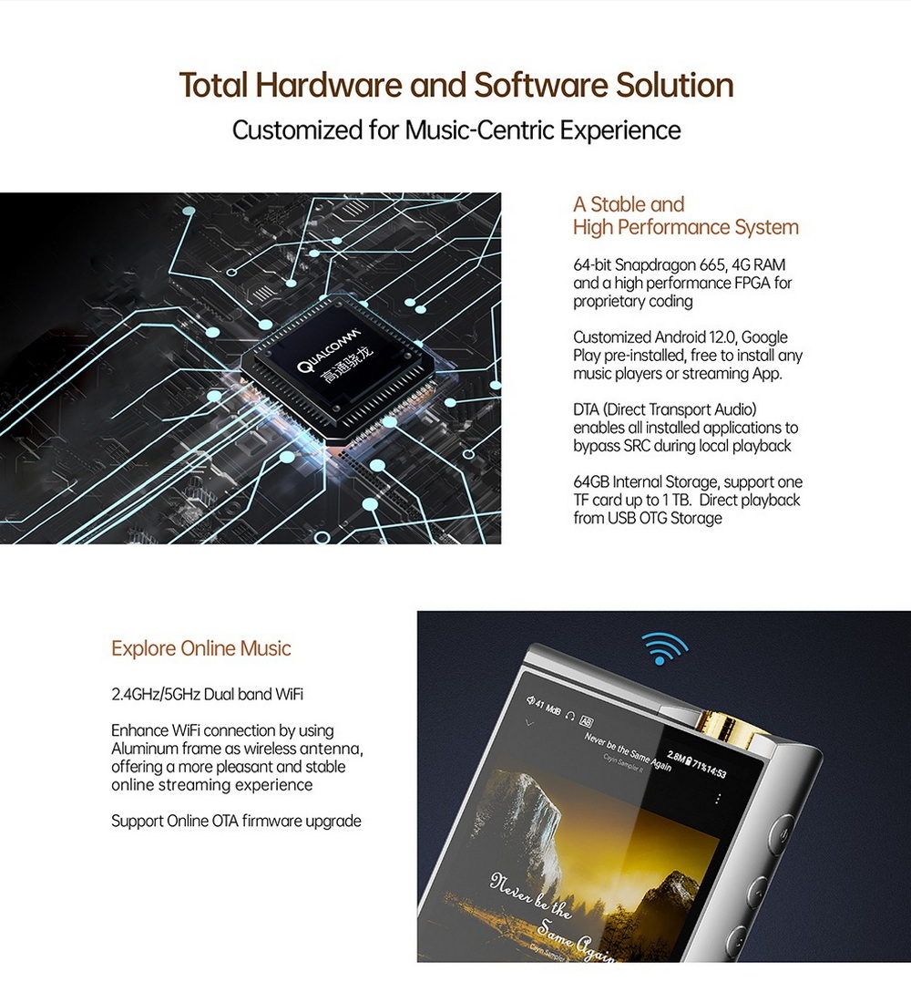 Cayin N7+ DAP เครื่องเล่นพกพา Android ระบบ DAC แบบ 1-Bit รองรับ MQA ประกันศูนย์ไทย
