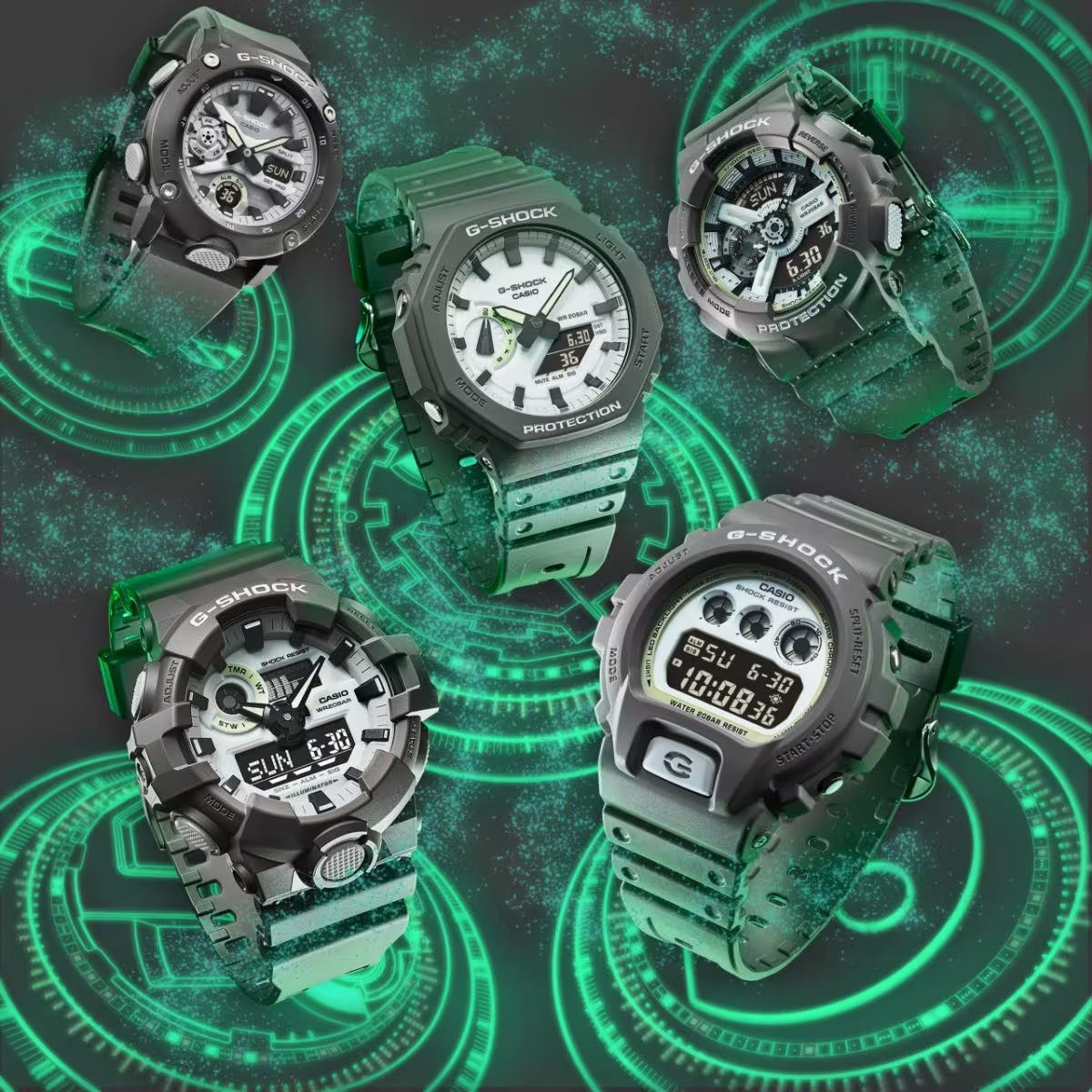 นาฬิกา Casio G-Shock Special Color Hidden Glow series รุ่น GA-2000HD-8A ของแท้ รับประกัน1ปี