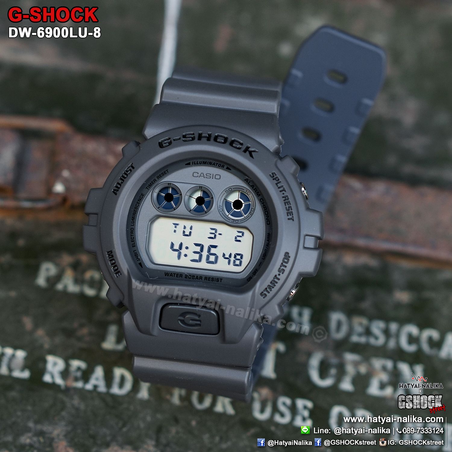 นาฬิกา Casio G-Shock DW-6900LU Layered Color Utility series รุ่น DW-6900LU-8 ของแท้ รับประกัน1ปี