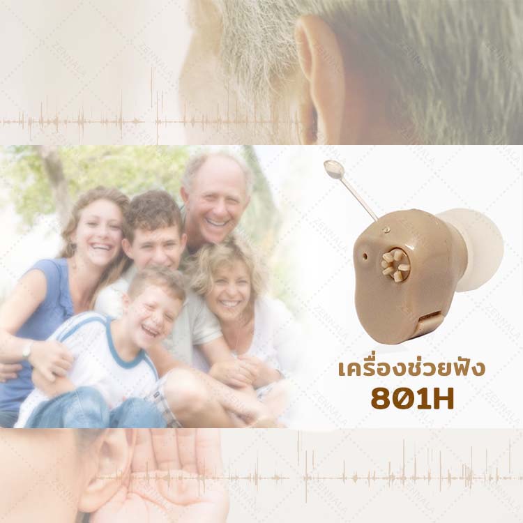 เครื่องช่วยฟัง ชนิดสอดเข้าหู 801H