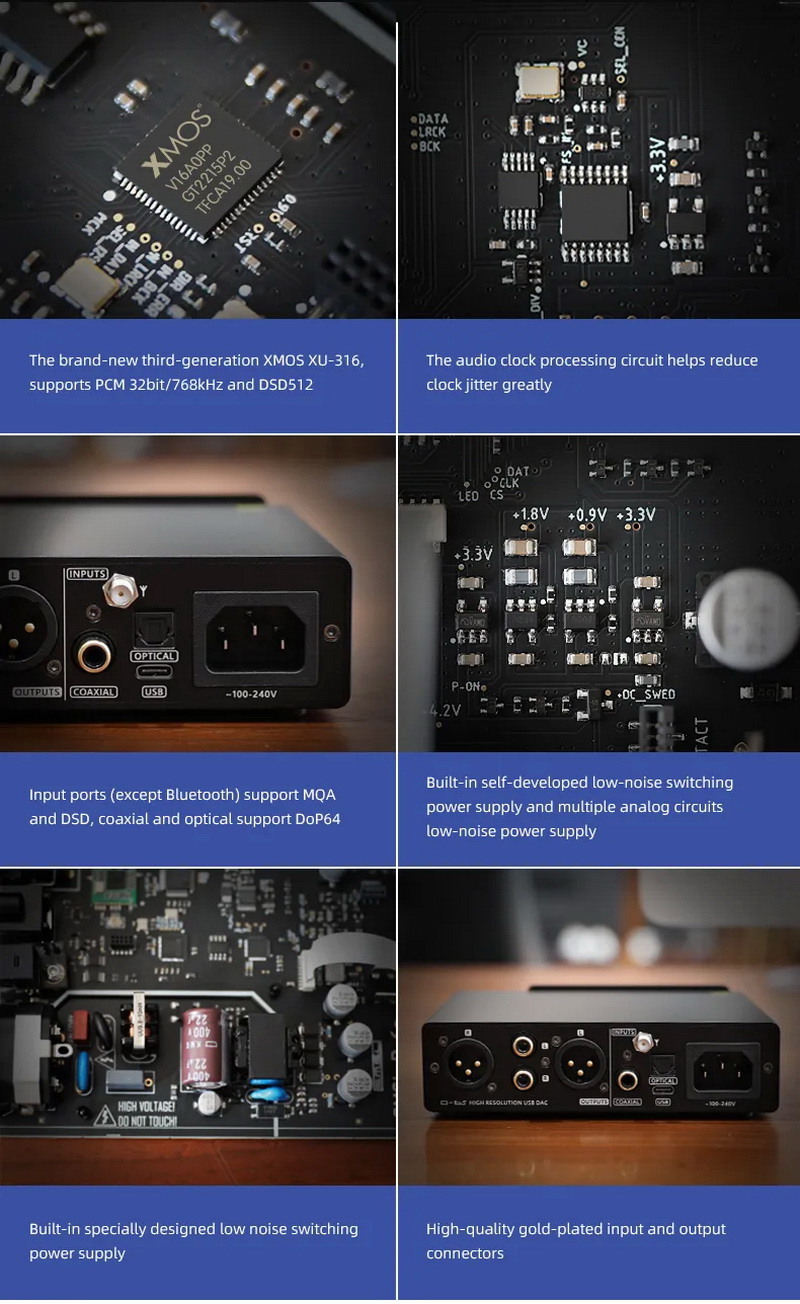 SMSL D-6S DAC ตั้งโต๊ะ ราคาประหยัด เสปคอลัง รองรับ MQA ประกันศูนย์ไทย