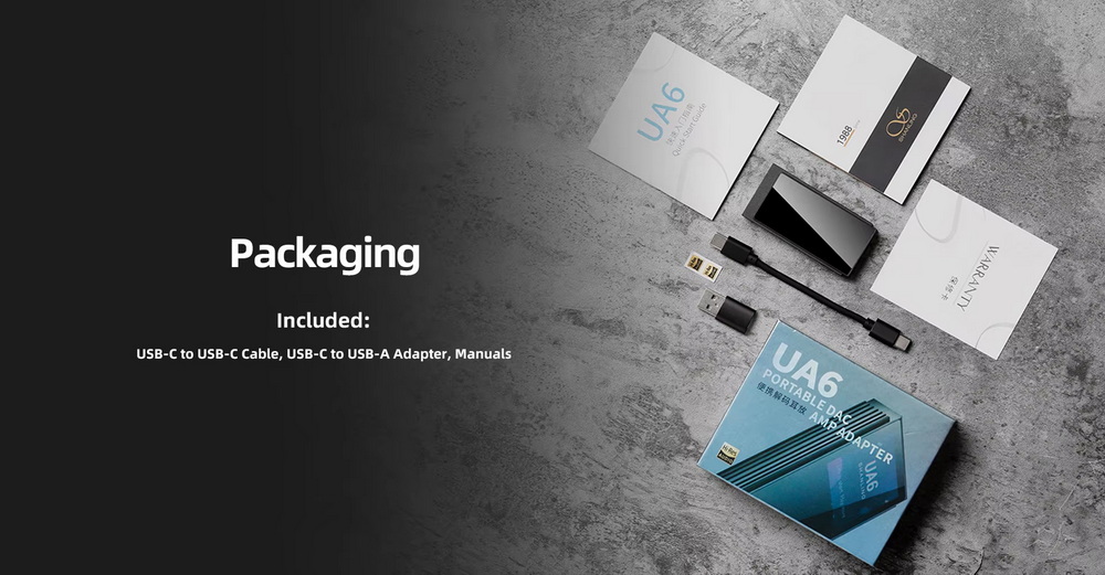 Shanling UA6 DAC/AMP พกพาชิป Cirrus Logic CS43131 x4 รองรับ 32bit/768kHz, Hi-Res ประกันศูนย์ไทย