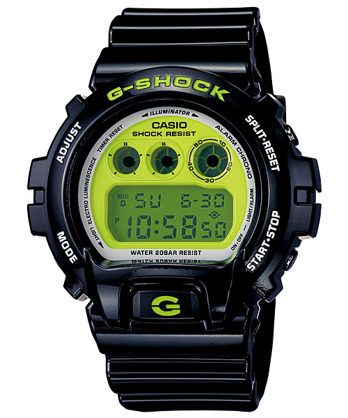 นาฬิกา คาสิโอ Casio G-Shock Standard digital รุ่น DW-6900CS-1 รุ่นออริจินอล ไฟเขียว