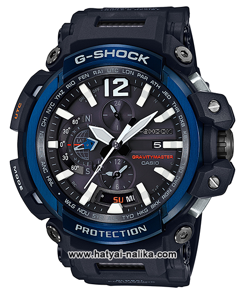 นาฬิกา Casio G-Shock นักบิน GRAVITYMASTER GPS Hybrid Waveceptor with Bluetooth GPW-2000 series รุ่น GPW-2000-1A2 ของแท้ รับประกัน1ปี