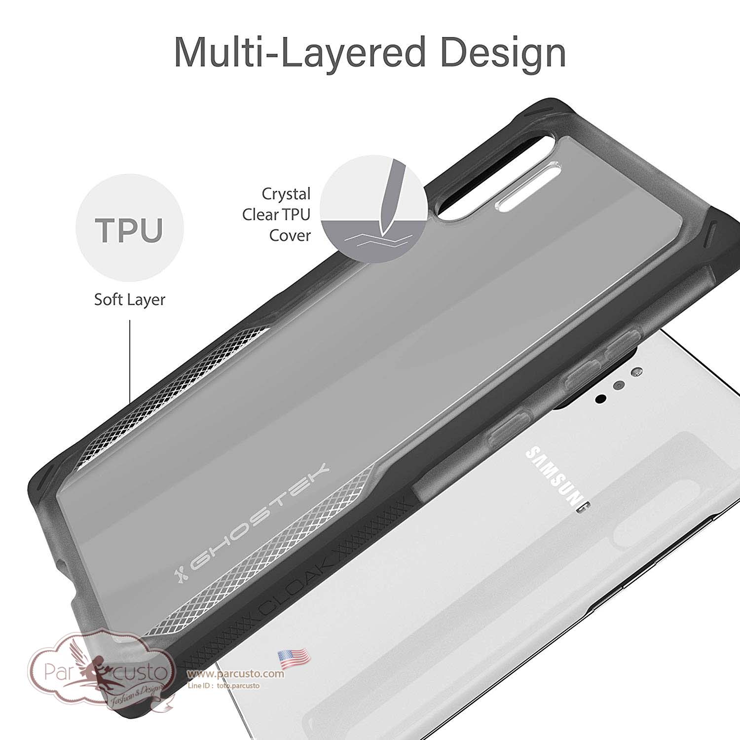 เคสกันกระแทก Samsung Galaxy Note 10 Plus [Cloak Designed] จาก Ghostek [หมด]