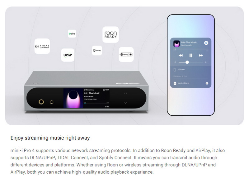 Matrix Audio Mini-i Pro 4 Music Streamer เครื่องเล่นเพลงเครือข่ายตั้งโต๊ะ รองรับ MQA ประกันศูนย์ไทย