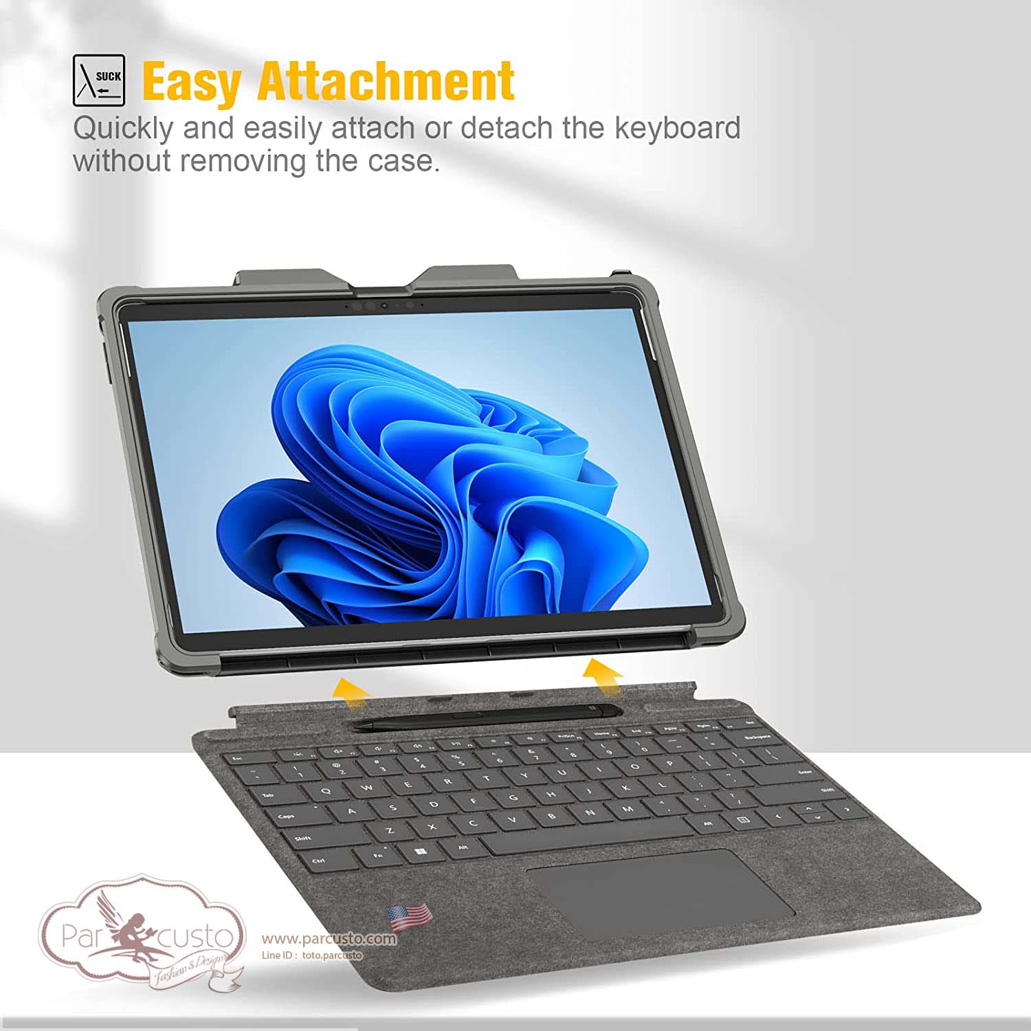 เคสกันกระแทก Microsoft Surface Pro 8 (2021) 13 Inch จาก Fintie [Pre-order USA]