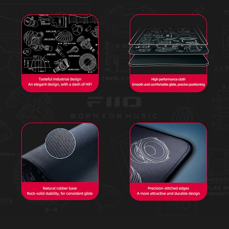 ขาย FiiO F2051H แผ่นรองเม้าส์เกมมิ่ง ประสิทธิภาพสูง ลื่นไหล แม่นยำ ขนาด 80x30 เซนติเมตร