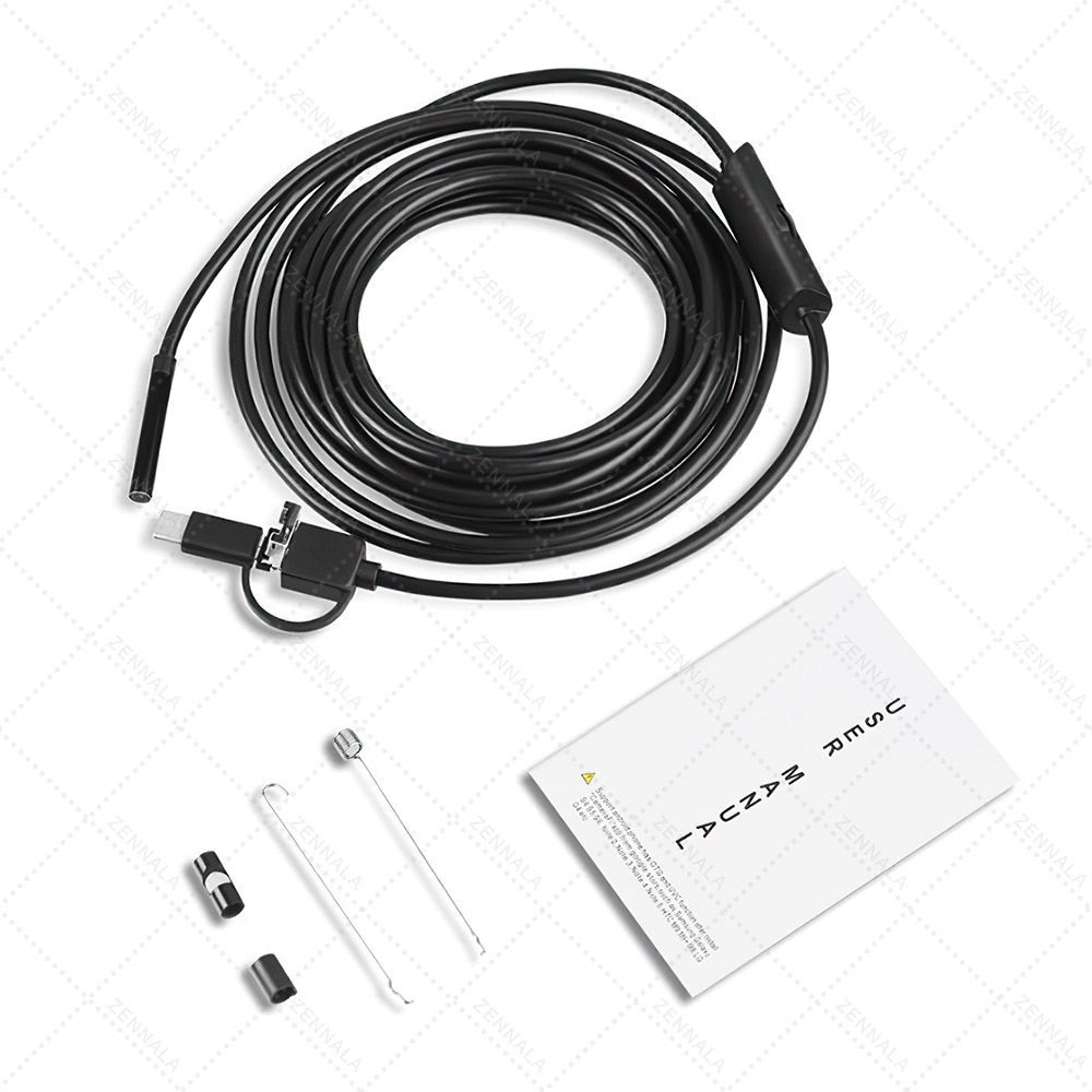 กล้องงู HD USB-android-type C 3IN1 (8 มิลิเมตร) สายยาว10เมตร รุ่น TC-10