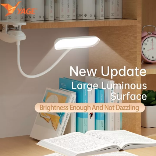 โคมไฟอ่านหนังสือ YG-T040,ปุ่มเปิดปิด ระบบสัมผัส ไฟ LED 20 ดวง ปรับไฟได้ 3 ระดับ ถนอมสายตา แสงสีขาวแบตเตอรี่ลิเธียมในตัว แบบชาร์จไฟ USB