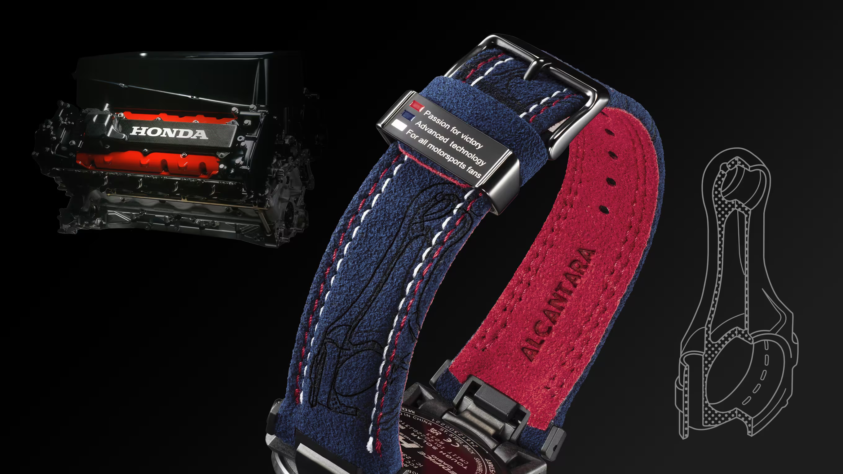 นาฬิกา Casio EDIFICE x Honda Racing Limited รุ่น ECB-2000HR-1A ของแท้ รับประกัน1ปี