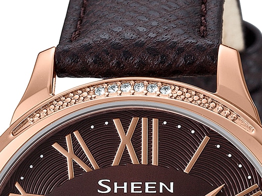 นาฬิกา คาสิโอ Casio SHEEN MULTI-HAND SHE-3058 series รุ่น SHE-3058PGL-5A ของแท้ รับประกัน1ปี