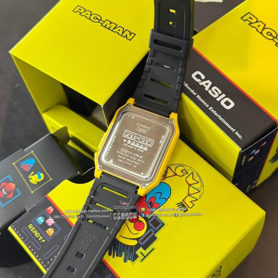 นาฬิกา คาสิโอ CASIO x PAC-MAN Limited Collaboration models รุ่น CA-53WPC-1B ของแท้ รับประกัน1ปี