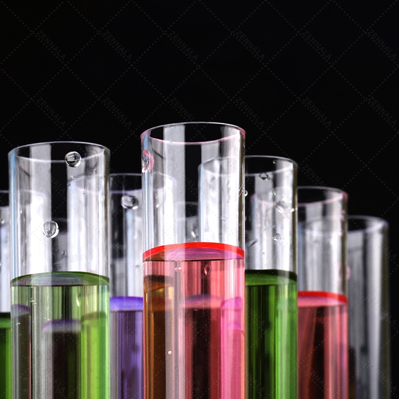 หลอดเทสพลาสติกแข็ง หลอดทดลอง พร้อมฝาปิด คละสี (Plastic Round Bottom Test Tube / Centrifuge)