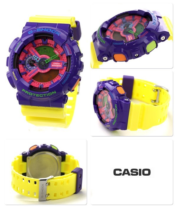 นาฬิกา คาสิโอ Casio G-Shock Standard Analog-Digital รุ่น GA-110HC-6A “ฟรุ้ตสลัด” (หายาก)