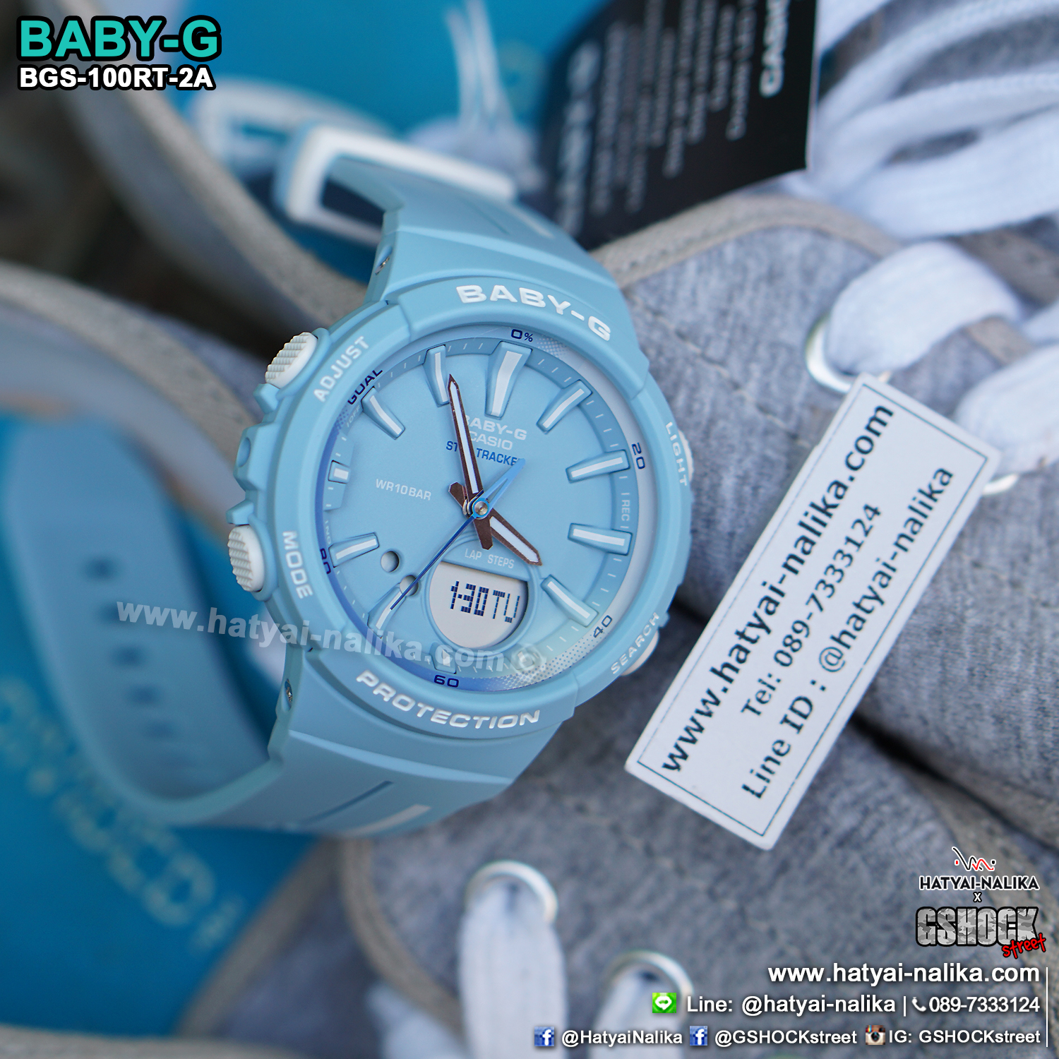 นาฬิกา Casio Baby-G for Running BGS-100RT Running Trendy series รุ่น BGS-100RT-2A ของแท้ รับประกัน1ปี