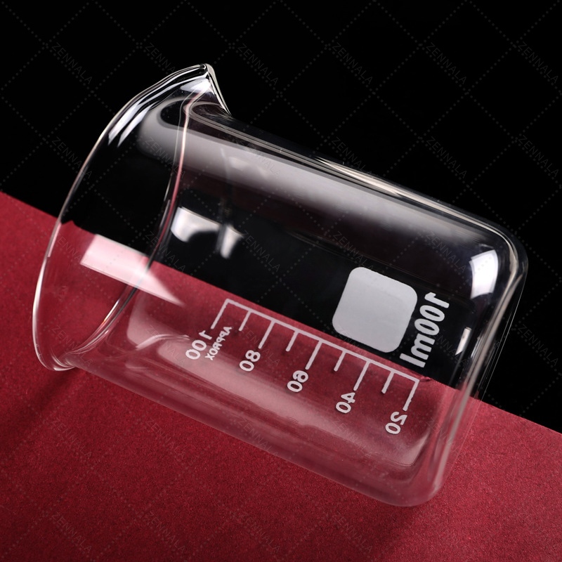 บีกเกอร์แก้ว Glass Beaker มีให้เลือก 8 ขนาด