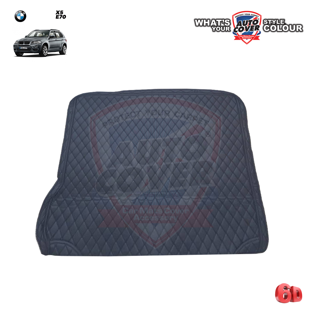 พรมท้ายสัมภาระเข้ารูป 6D รถ BMW X5 รหัสตัวถัง E70 ปี 2006-2013 พรมฝากระโปรงท้าย จำนวน 1 ชิ้น