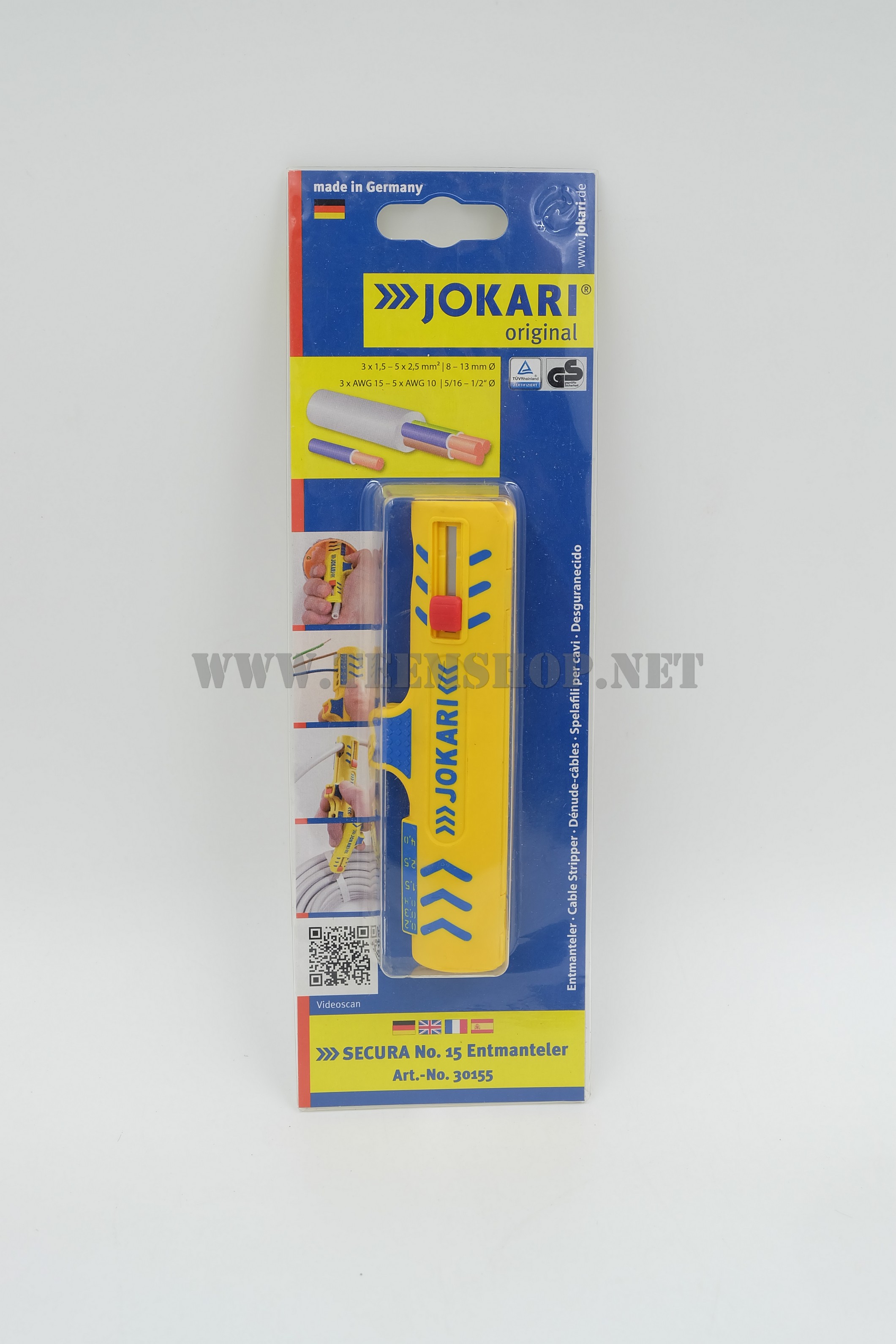 JOKARI เครื่องมือปอกสายไฟ NO.15 Super Stripper made in Germany