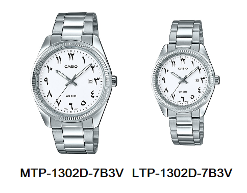 นาฬิกา คาสิโอ Casio SETคู่รัก รุ่น MTP-1302D-7B3V+LTP-1302D-7B3V ของแท้ รับประกัน 1 ปี