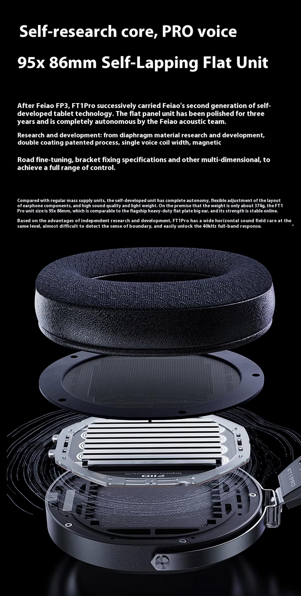 FiiO FT1 PRO หูฟังเฮดโฟนไดรเวอร์ Planar เสียงชัดเจน เวทีเสียงกว้าง ประกันศูนย์ไทย