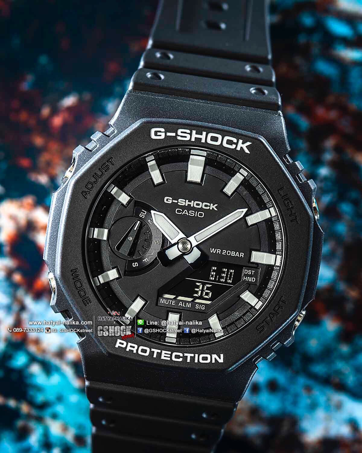 นาฬิกา Casio G-Shock ANALOG-DIGITAL GA-2100 series รุ่น GA-2100-1A ของแท้ รับประกัน1ปี