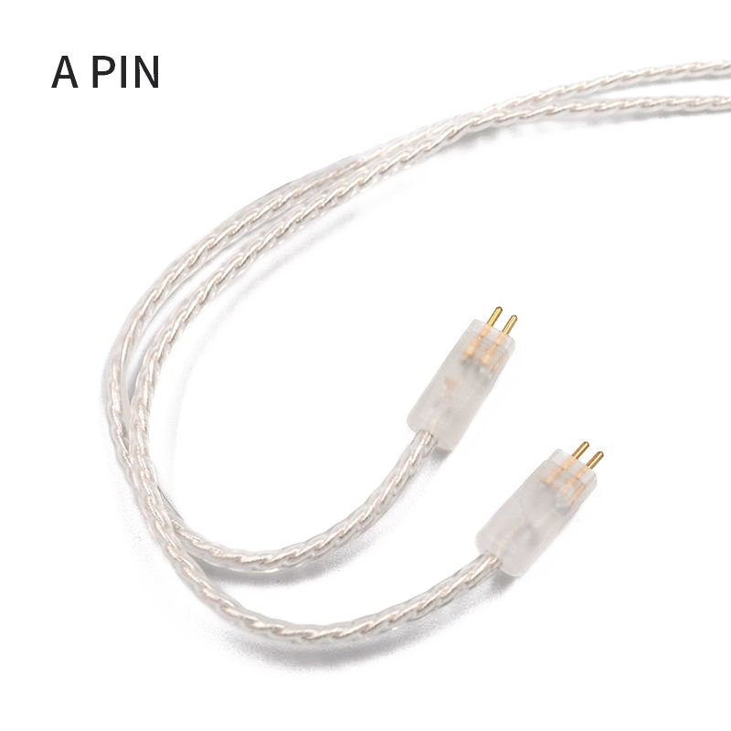 ขาย สาย KZ Lightning สายหูฟังชุบเงินถัก 100 แกน รองรับ MFI แท้