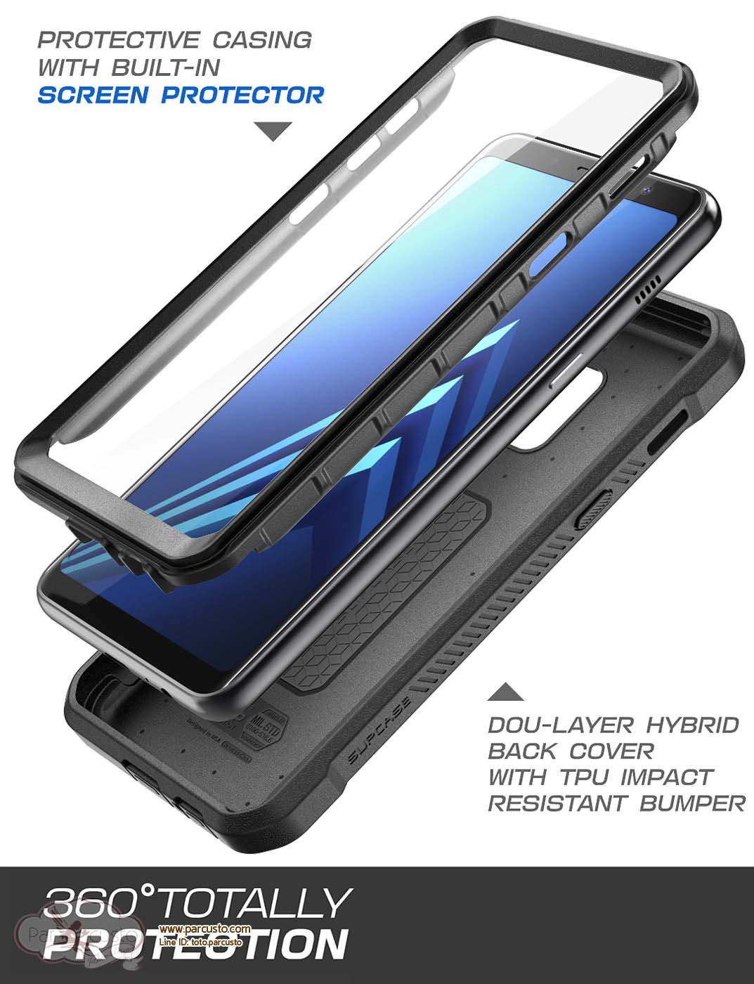 เคสกันกระแทก Samsung Galaxy A8 และ A8 Plus [2018] (คนละขนาด โปรดระบุ) จาก SUPCASE [หมด]