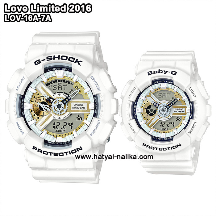 นาฬิกา คาสิโอ Casio G-Shock x Baby-G SETคู่รัก Limited G Presents LOVER's Collection 2016 ฉลองครบรอบ20ปีคู่ LOVE รุ่น LOV-16A-7AJR (นำเข้าจาก Japan) ของแท้ รับประกัน 1 ปี
