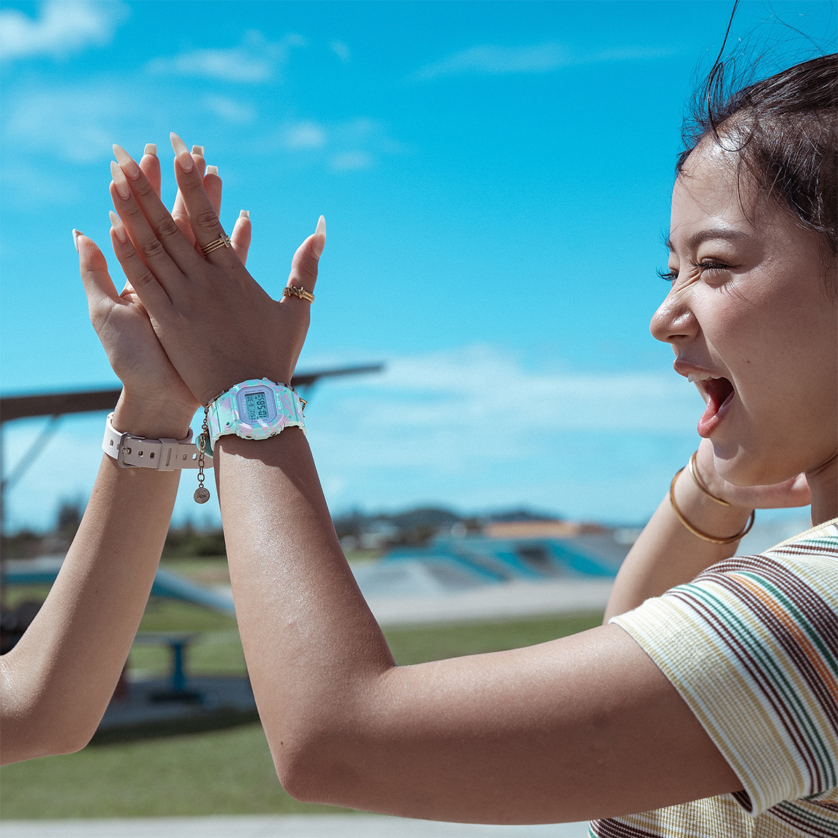 นาฬิกา Casio Baby-G Digital x ROXY Limited รุ่น BGD-565RX-2 ของแท้ รับประกัน1ปี