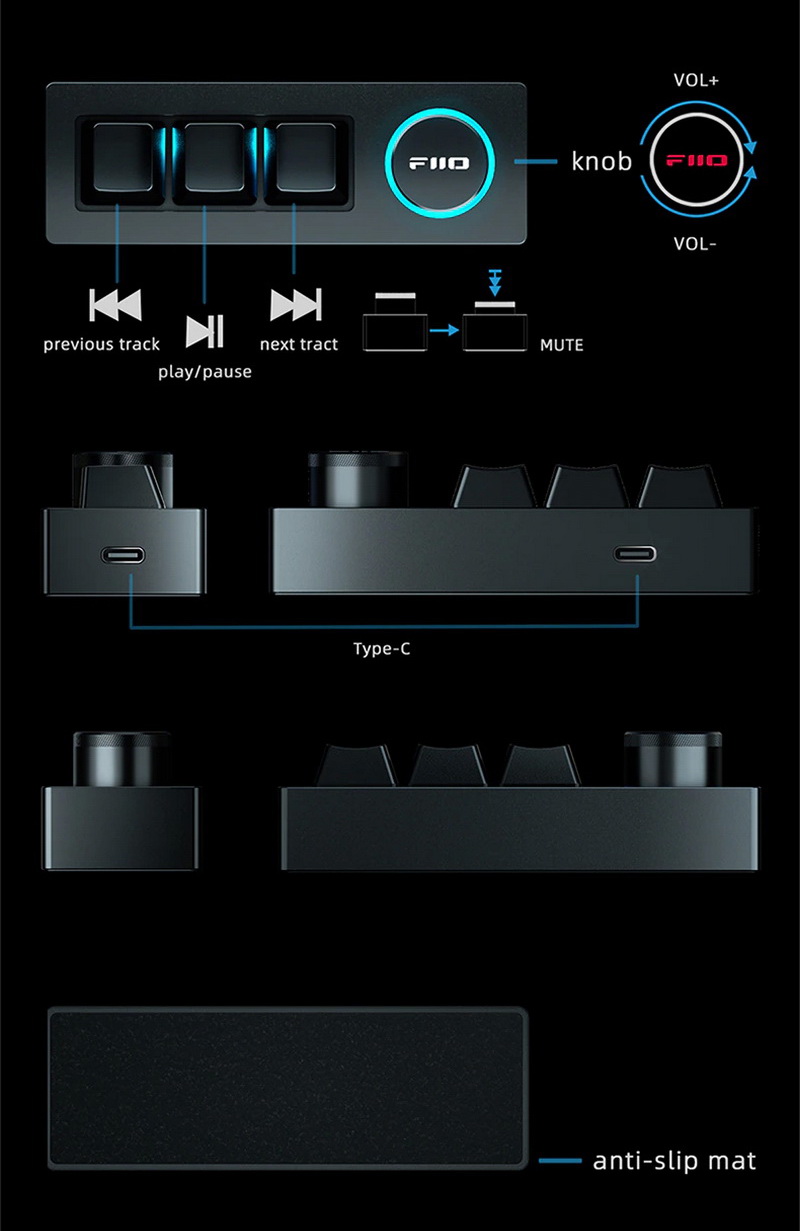 ขาย FiiO KB1 คีย์บอร์ด Mechanical สำหรับเครื่องเสียง ตั้งมาโครได้ ประกันศูนย์ไทย