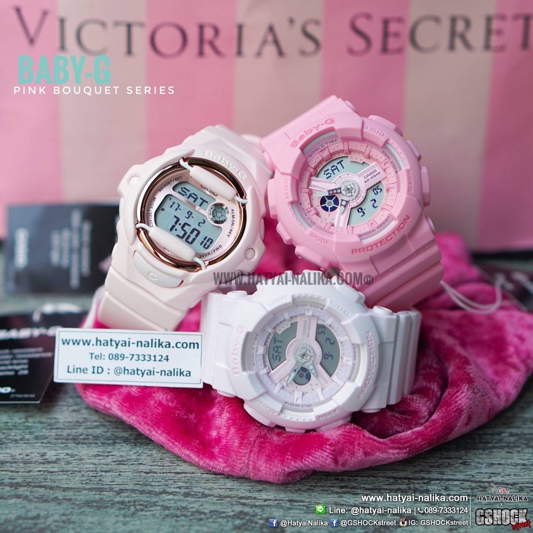 นาฬิกา Casio Baby-G Pink Bouquet serie รุ่น BA-110-4A1 (ชมพูนมพาสเทล) ของแท้ รับประกัน 1 ปี