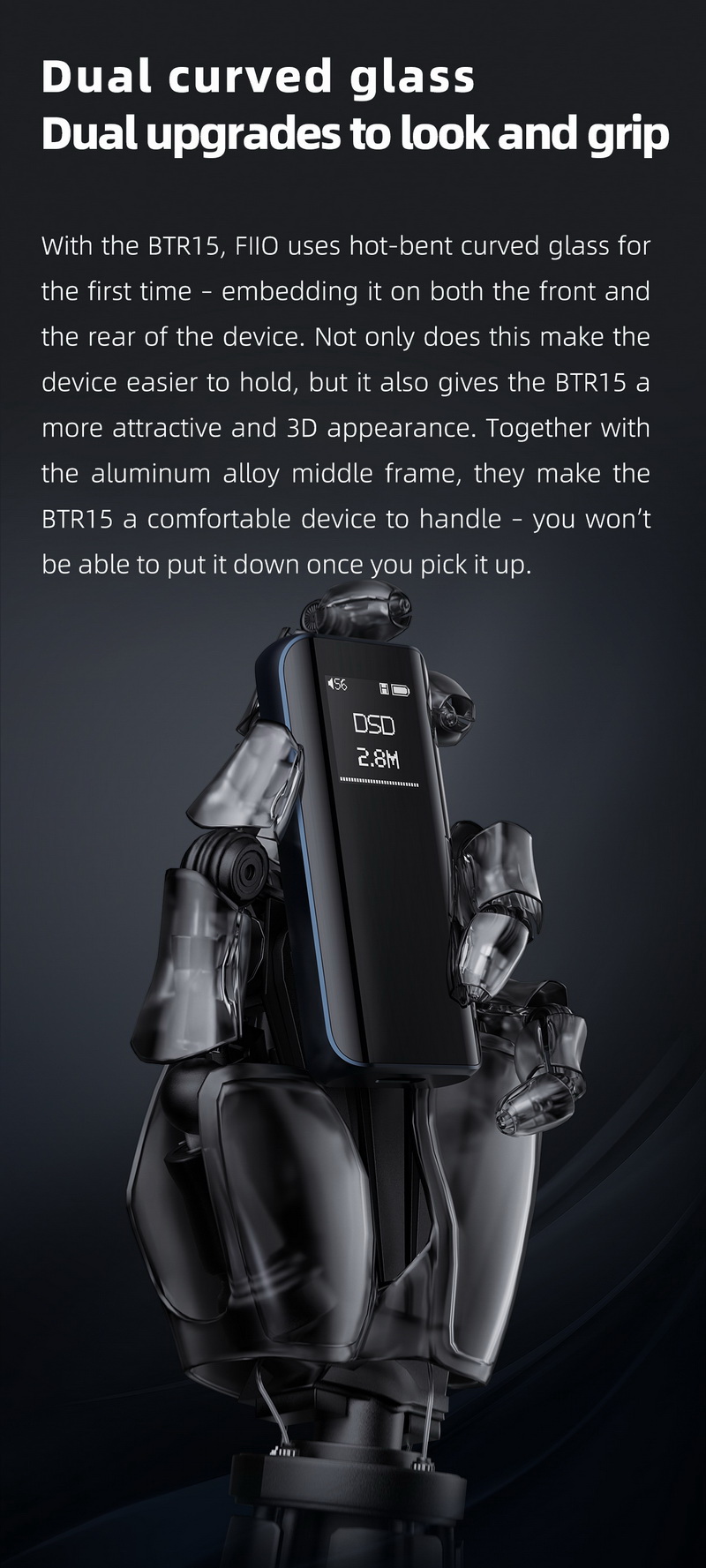 FiiO BTR15 DAC AMP ไร้สาย รองรับ MQA , USB Dac , Hires , Hires Wireless ประกันศูนย์ไทย