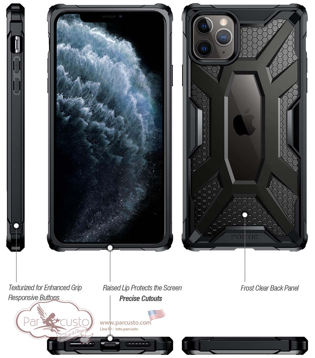 เคสกันกระแทก Apple iPhone 11 Pro Max [Affinity] จาก POETIC [Pre-order USA]