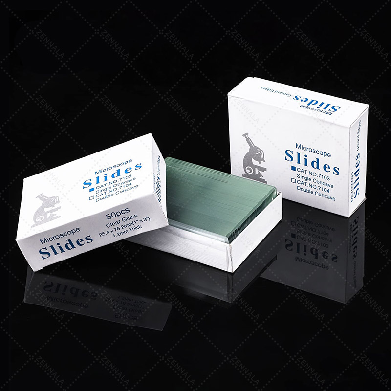 กระจกสไลด์ Microscope แบบ 1 หลุม Single Concave