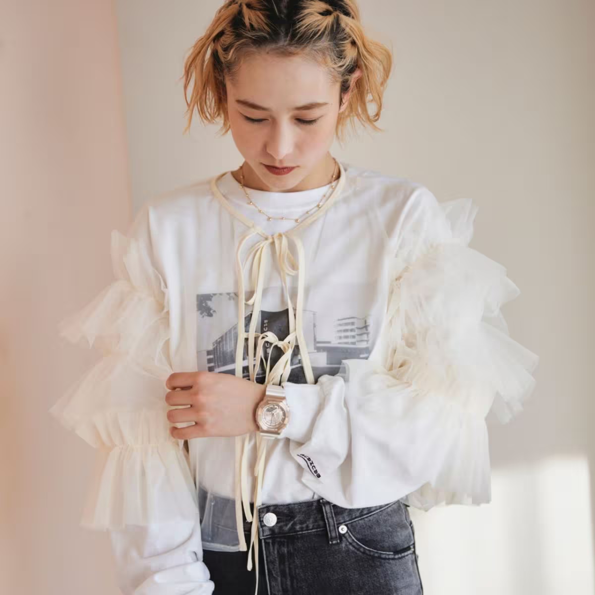 นาฬิกา Casio G-Shock Women ไซส์มินิ Metal Covered รุ่น GM-S2100CW-7A ของแท้ รับประกัน1ปี