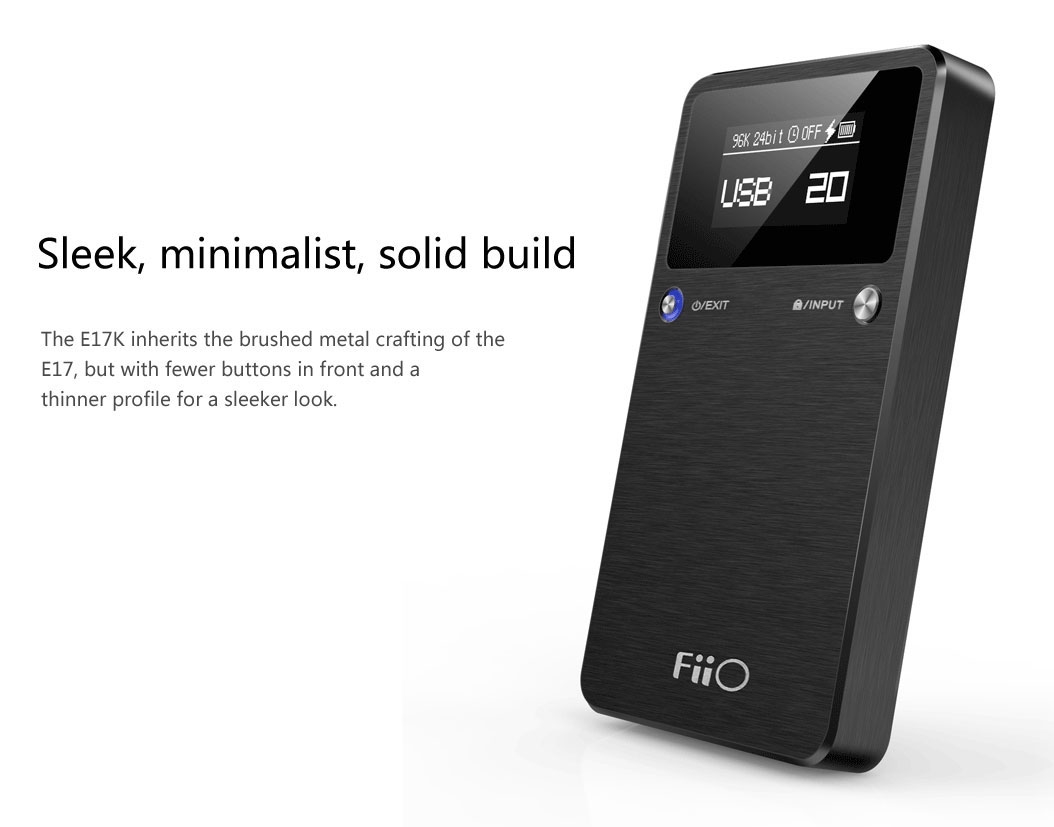 FiiO E17k Alpen 2 สุดยอด แอมป์พกพา พร้อม DAC ในตัว รองรับ Coaxial in 192k/24bit และรองรับ Decoding แบบ DSD