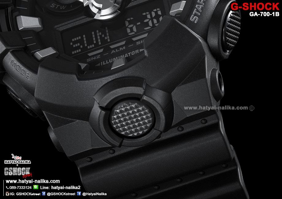 นาฬิกา คาสิโอ Casio G-Shock Standard ANALOG-DIGITAL รุ่น GA-700-1B ของแท้ รับประกัน 1 ปี