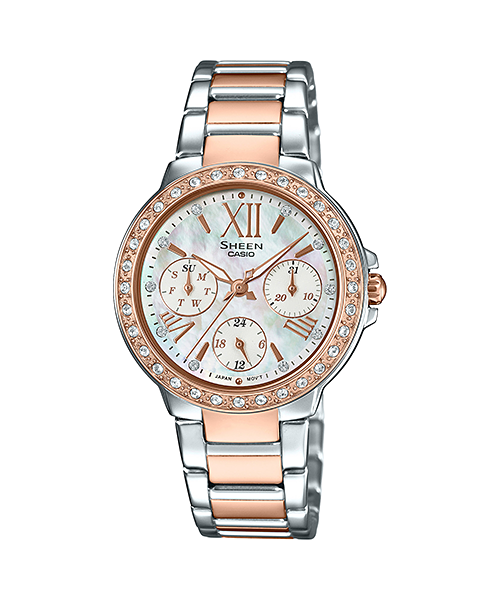 นาฬิกา คาสิโอ Casio SHEEN MULTI-HAND รุ่น SHE-3052SPG-7A ของแท้ รับประกัน1ปี