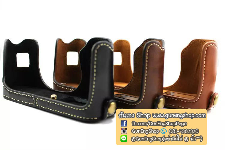 (ขายโละ) เคสกล้องหนัง Half Case X100S X100Tฮาฟเคสกล้องหนัง X100S X100T รุ่นเปิดแบตได้