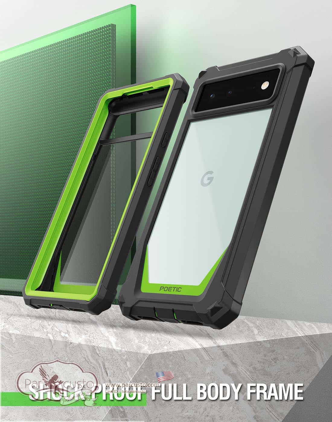 เคสกันกระแทก Google Pixel 6 [Guardian Series] จาก Poetic (Pre-order USA)