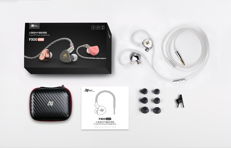 ขาย Auglamour F300 Light หูฟัง Dynamic พร้อมไมค์ สายทองแดง single crystal ชุบเงิน