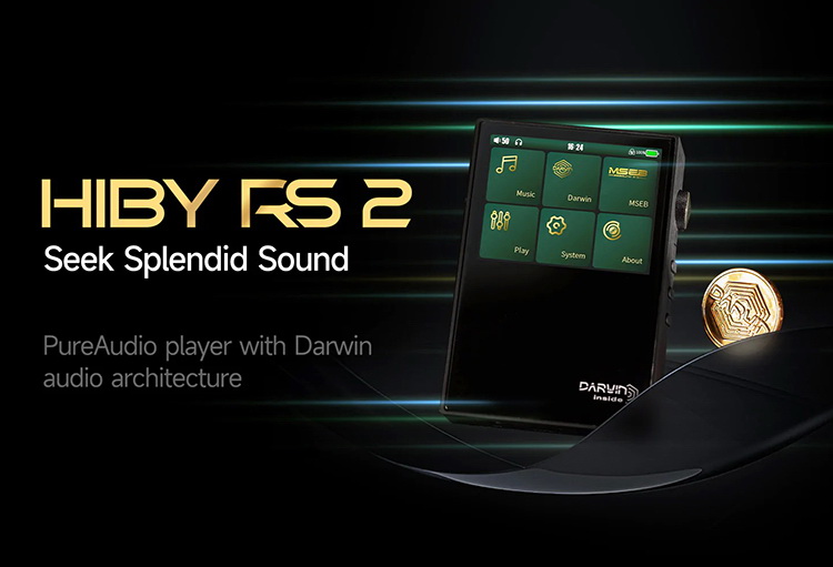 Hiby RS2 เครื่องเล่นเพลงพกพา PureAudio พร้อมสถาปัตยกรรมเสียงดาร์วิน