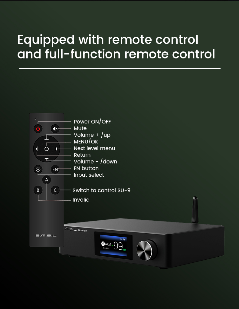 ขาย SMSL SU-8S DAC ระดับ High-End รองรับ MQA ประกันศูนย์ไทย