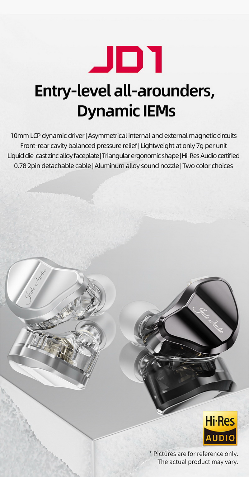 FiiO Jade Audio JD1 หูฟัง IEM ไดรเวอร์ Dynamic สุดคุ้ม รองรับ Hi-Res ประกันศูนย์ไทย