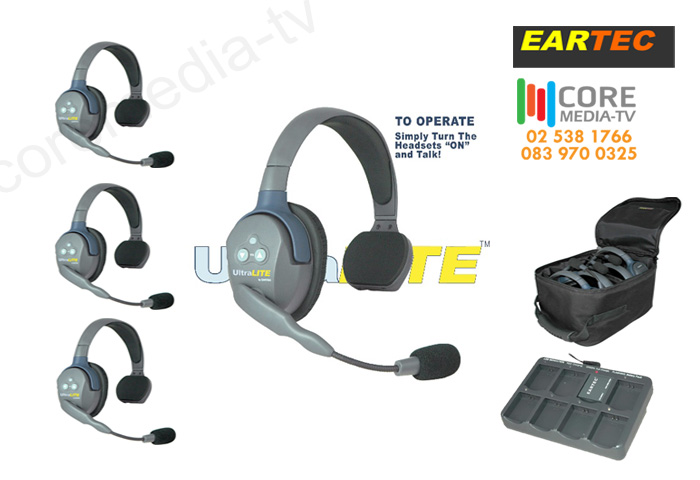 Eartec UltraLITE 4 Users Wireless Headset System ( Single Eartec Headset ) สำเนา