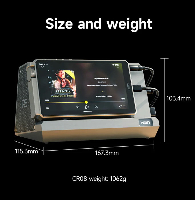 Hiby CR08 แท่นวางเครื่องเล่นเสียงดิจิตอลไฮไฟ