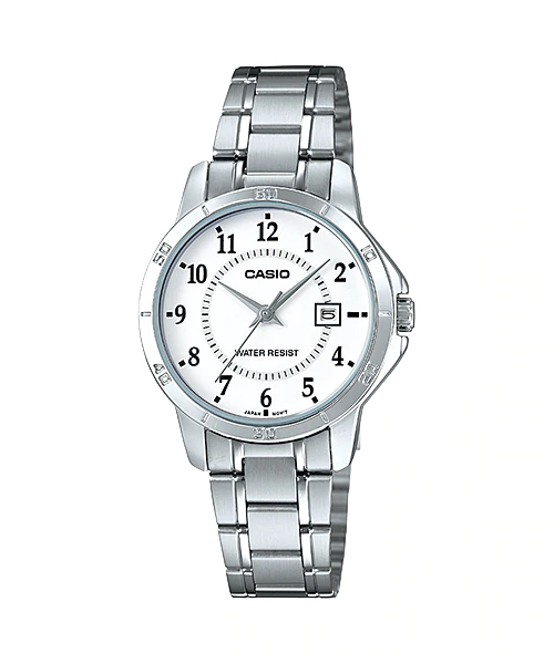 นาฬิกา Casio STANDARD Analog-Ladies' รุ่น LTP-V004D-7B ของแท้ รับประกัน 1 ปี