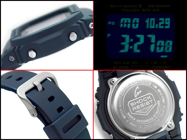 นาฬิกา คาสิโอ Casio G-Shock Tough Solar Limited Military Navy Blue series รุ่น GW-M5610NV-2 MultiBand6 (Europe) ไม่มีขายในไทย (สินค้าหายากมาก)