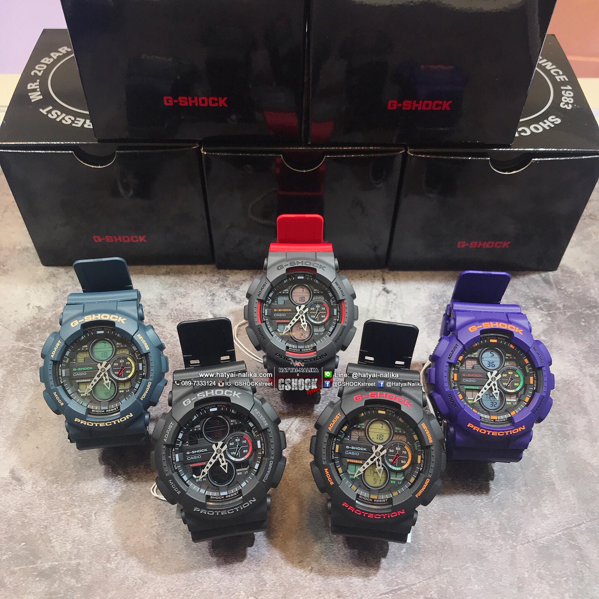 นาฬิกา Casio G-Shock ANALOG-DIGITAL GA-140 series รุ่น GA-140-6A "New EVANGELION" ของแท้ รับประกัน1ปี
